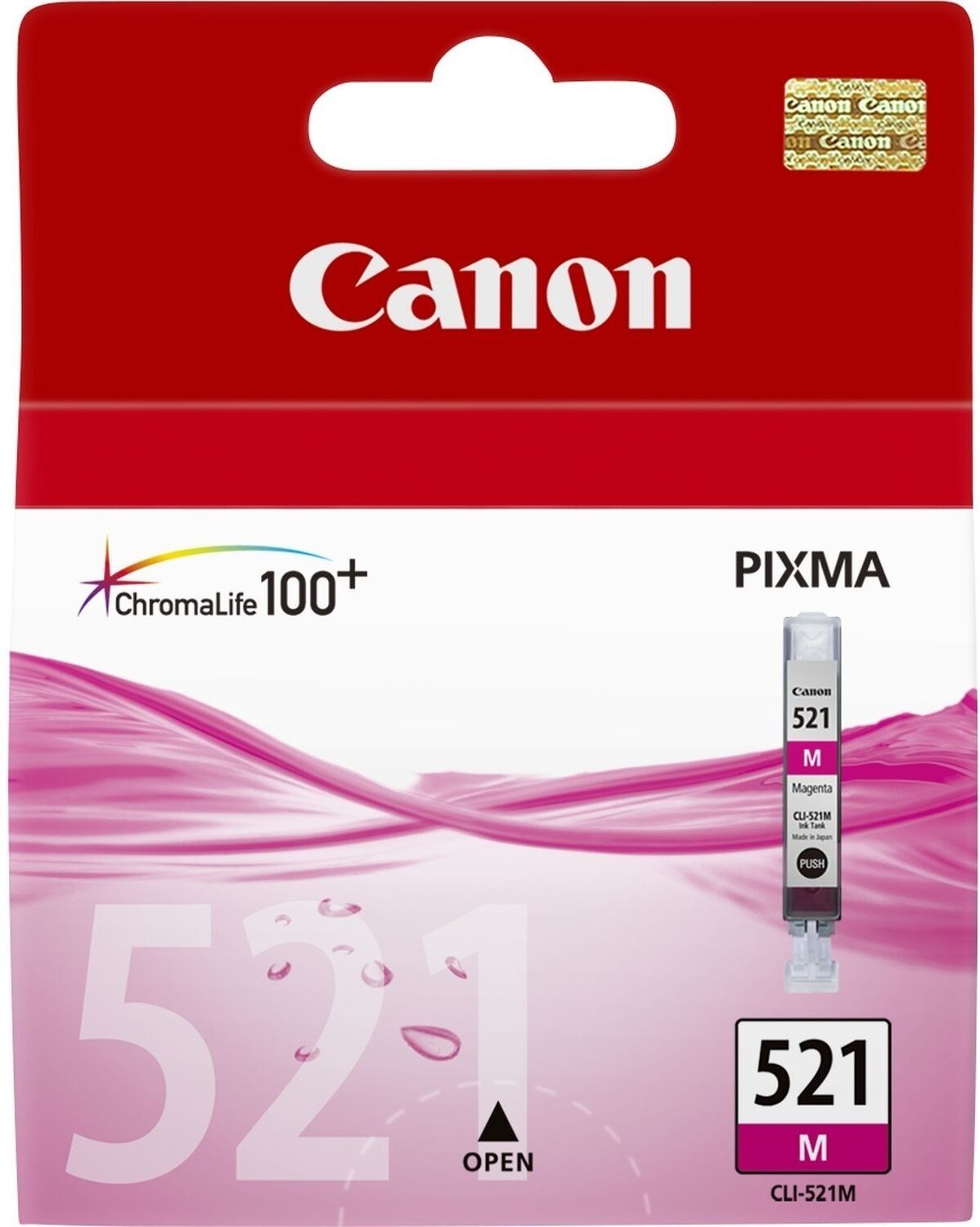 Canon Original Canon Pixma IP 3600 Series (2935B001 / CLI-521M) Druckerpatrone Magenta