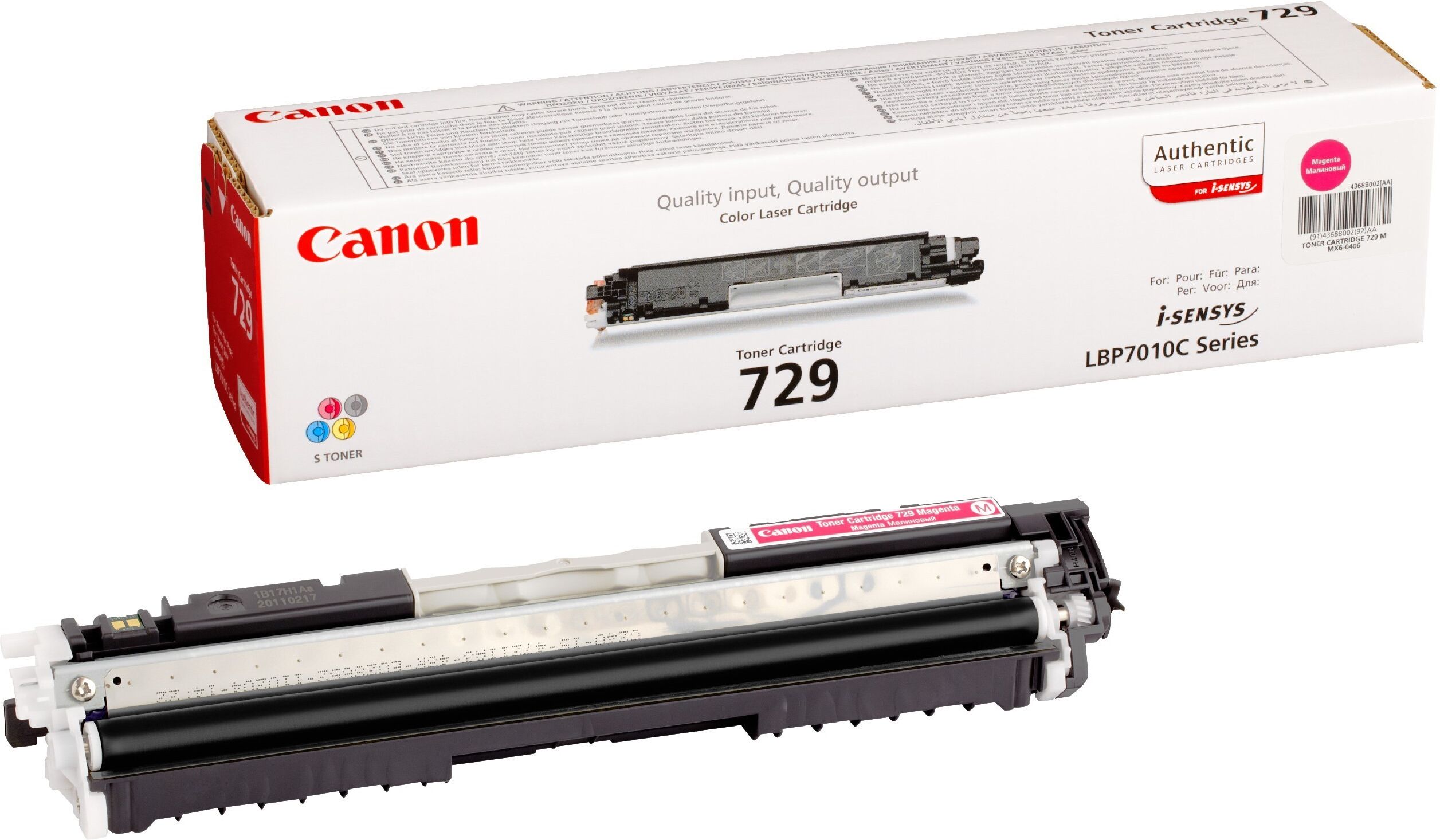 Canon Original Canon i-SENSYS LBP-7018 c (4368B002 / 729M) Toner Magenta