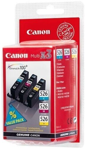 Canon Original Canon Pixma IX 6500 Series (4541B006 / CLI-526) Druckerpatrone Cyan,Magenta,Gelb