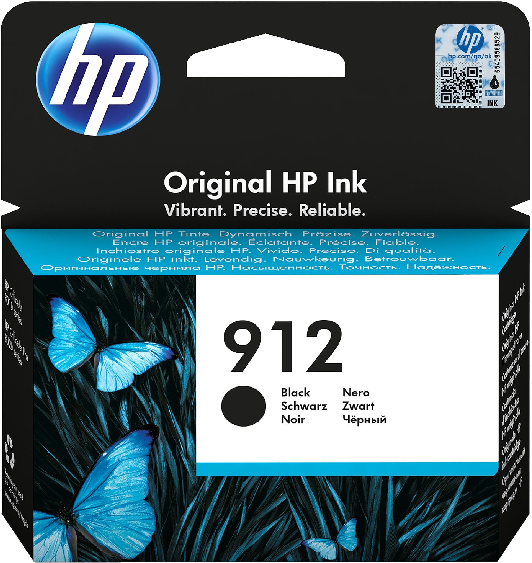 HP Original HP OfficeJet Pro 8014 (3YL80AE / 912) Druckerpatrone Schwarz