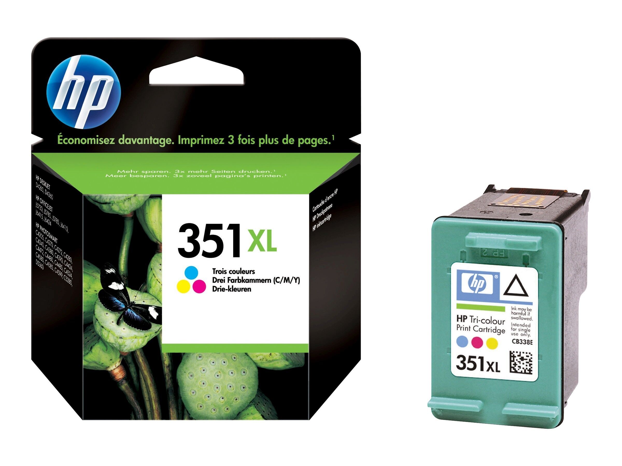 HP Original HP PhotoSmart C 4570 (CB338EE / 351XL) Druckerpatrone Color