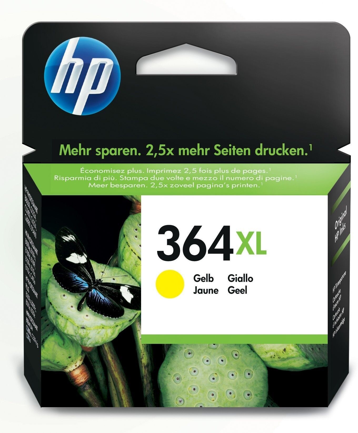 HP Original HP PhotoSmart Wireless e-All-in-One B 110 a (CB325EE / 364XL) Druckerpatrone Gelb HP Original HP PhotoSmart Wireless e-All-in-One B 110 a (CB325EE / 364XL) Druckerpatrone Gelb