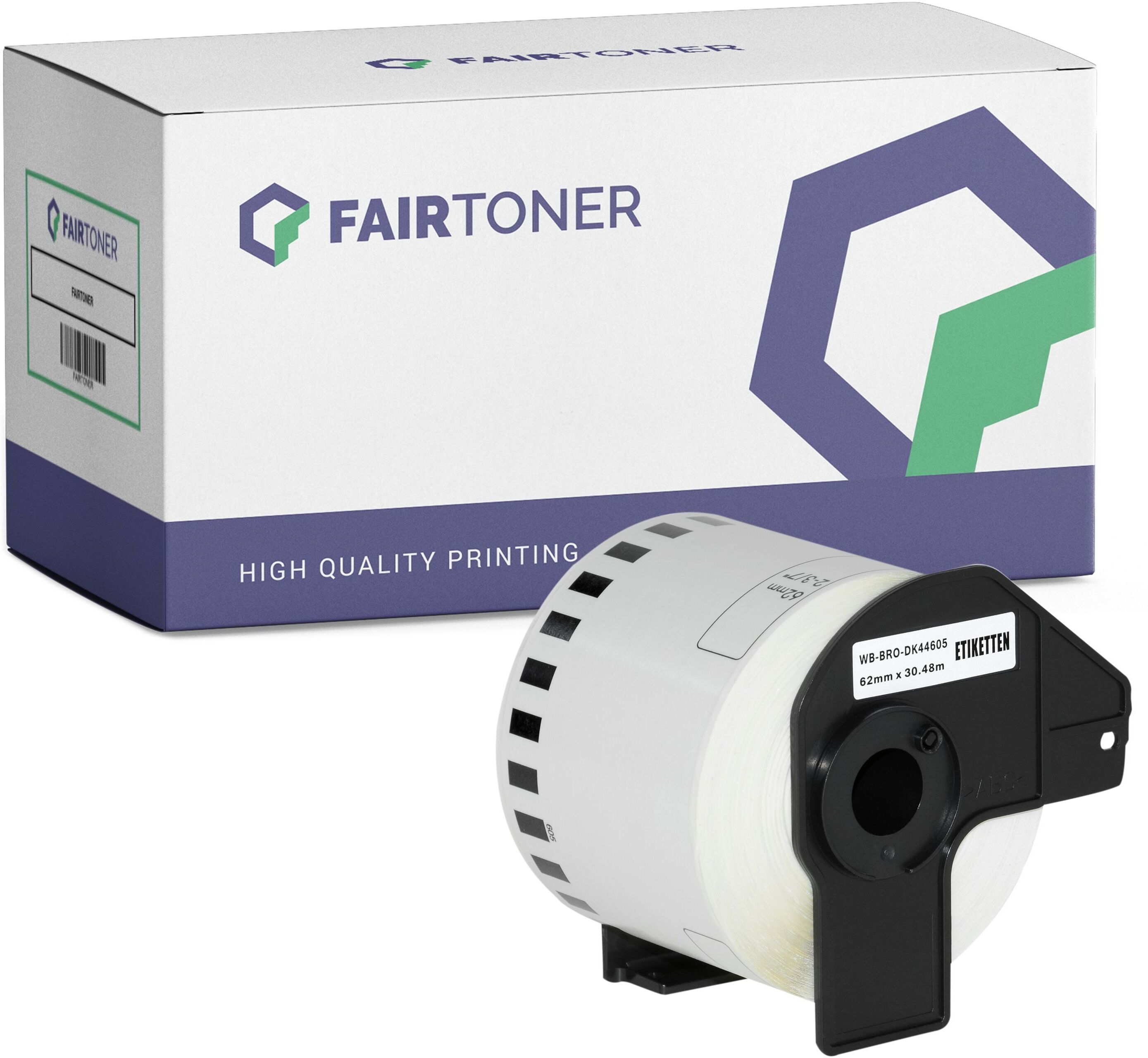 FairToner Kompatibel zu Brother P-Touch QL 560 Series (DK-44605) Etikett 1x (62mm x 30.48m) Gelb FairToner Kompatibel zu Brother P-Touch QL 560 Series (DK-44605) Etikett 1x (62mm x 30.48m) Gelb