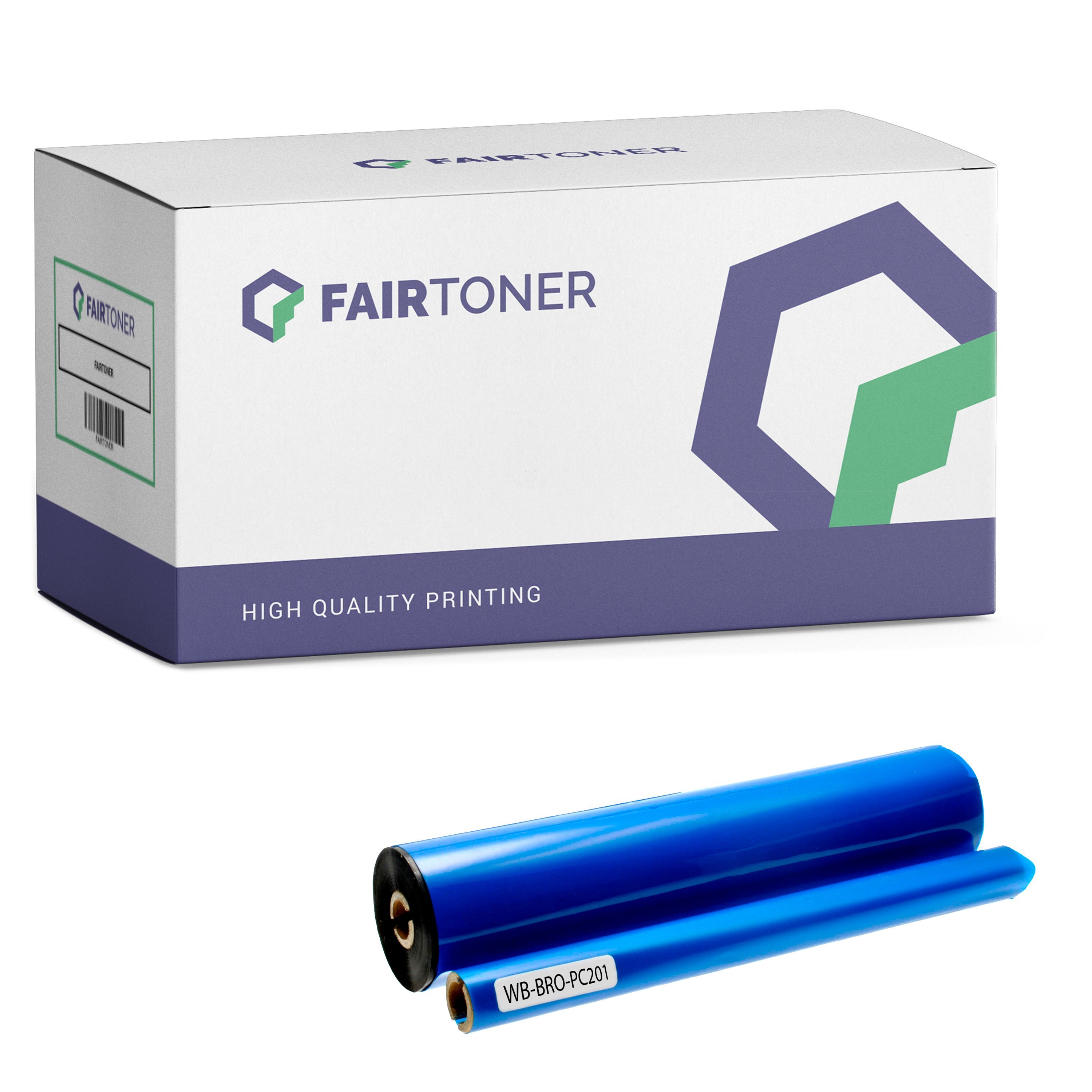 FairToner Kompatibel zu Brother Fax 1030 Series (PC-201) Thermorolle Schwarz