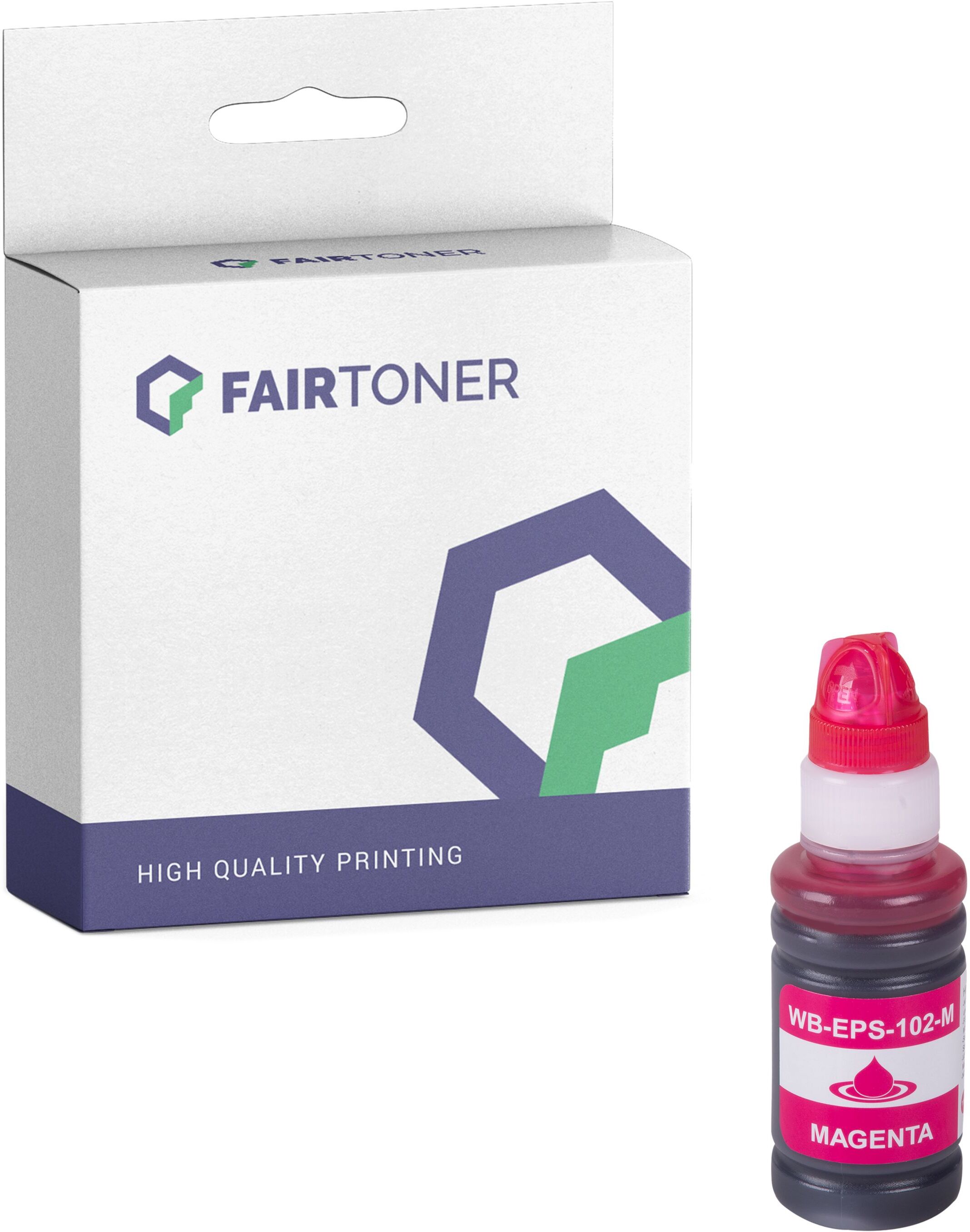 FairToner Kompatibel zu Epson EcoTank ET-3750 (C13T03R340 / 102) Tintentank Magenta