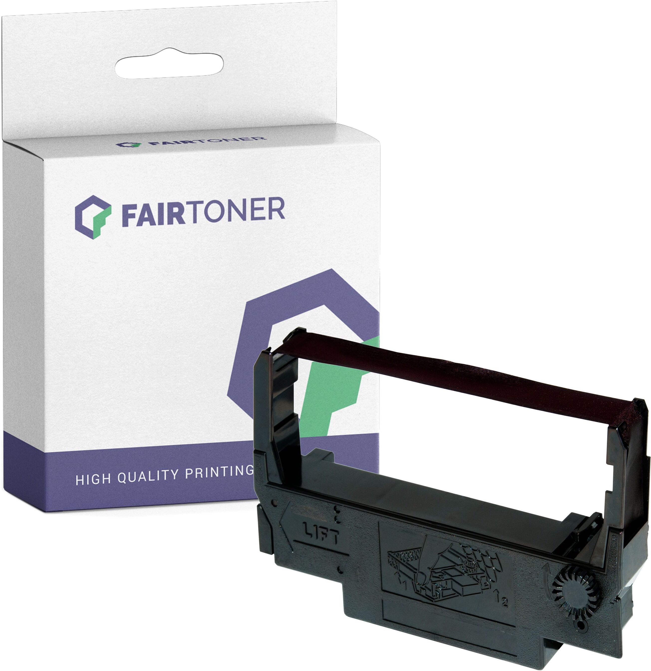 FairToner Kompatibel zu Epson TM-U 220 A (C43S015375 / ERC-38-P) Farbband Lila