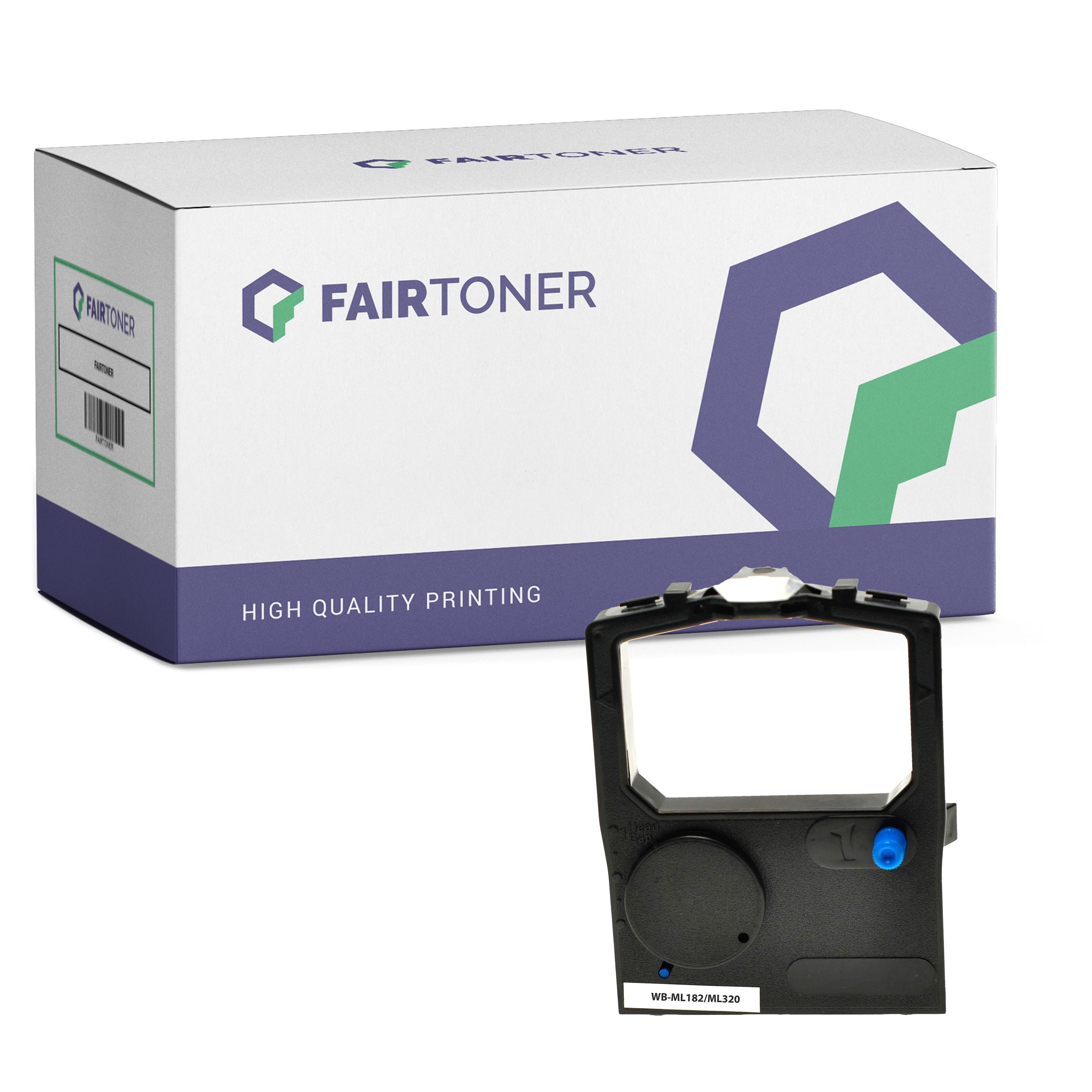 FairToner Kompatibel zu OKI Microline 183 Plus (9002303) Farbband Schwarz