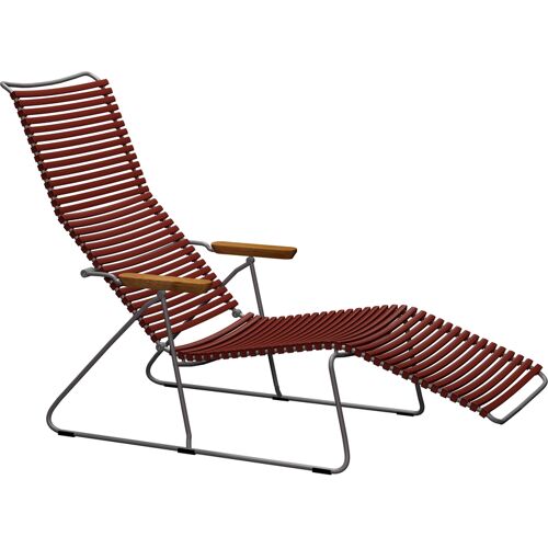 HOUE – Click Sunlounger Liegestuhl – rot