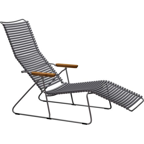 HOUE – Click Sunlounger Liegestuhl – grau