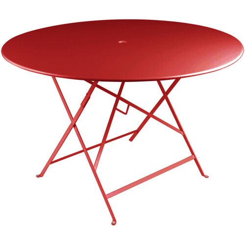 Fermob – Bistro Klapptisch Rund – rot – Ø 117 cm