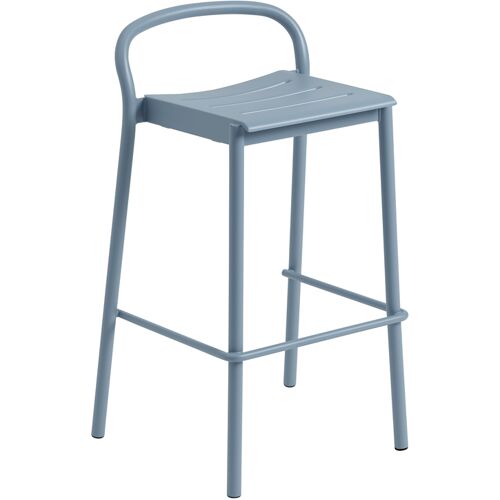 Muuto – Linear Steel Barstuhl – blau