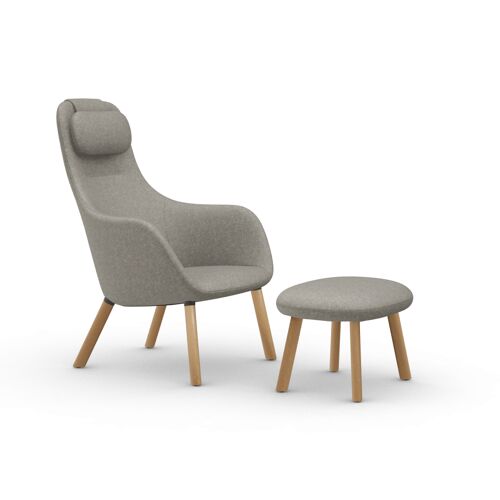 Vitra – Hal Lounge Chair And Ottoman – beige