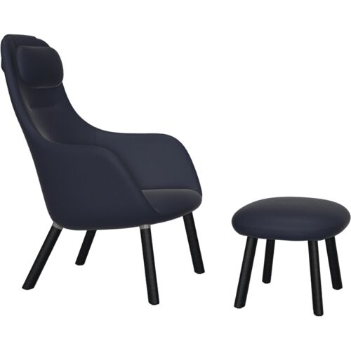 Vitra – Hal Lounge Chair And Ottoman – blau