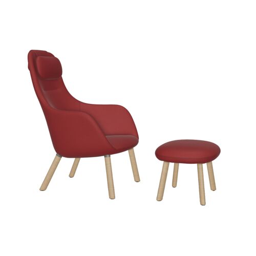 Vitra – Hal Lounge Chair And Ottoman – rot