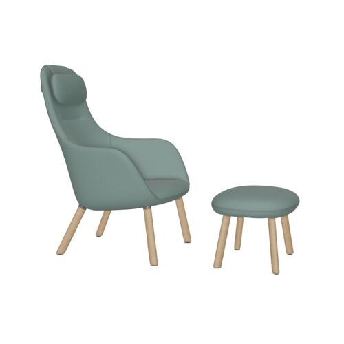Vitra – Hal Lounge Chair And Ottoman – blau