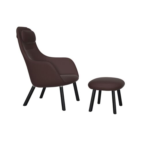 Vitra – Hal Lounge Chair And Ottoman – braun