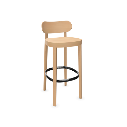 Thonet – 118 Mh Mht Barhocker – braun – H 94 cm