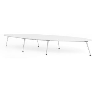 Vitra - Medamorph Konferenztisch Bootsförmig - braun - 200 x 100 cm