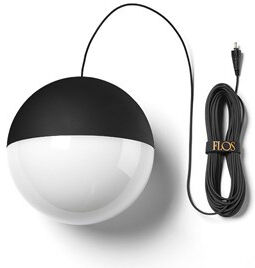 Flos - String Light Sphere Touch Dim Pendelleuchte - schwarz - 12 m