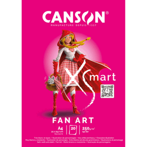 CANSON Zeichenblock Fan Art - A4 20 Blatt 250 g/qm weiß. CANSON Zeichenblock Fan Art - A4 20 Blatt 250 g/qm weiß.