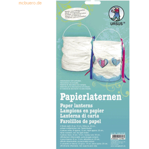 Ludwig Bähr Papierlaterne Mini blanko Höhe 17-19cm Durchmesser 13cm we Ludwig Bähr Papierlaterne Mini blanko Höhe 17-19cm Durchmesser 13cm we