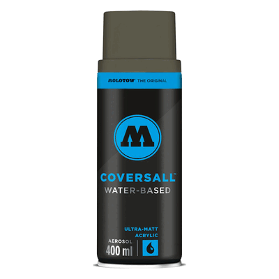 Molotow Sprühdose COVERSALL WATER-BASED 400ml, steingrau dunkel Molotow Sprühdose COVERSALL WATER-BASED 400ml, steingrau dunkel