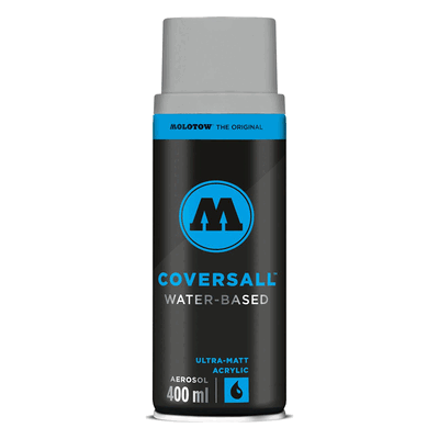 Molotow Sprühdose COVERSALL WATER-BASED 400ml, felsengrau Molotow Sprühdose COVERSALL WATER-BASED 400ml, felsengrau