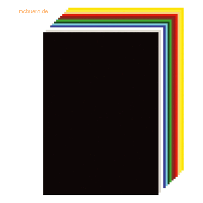 10 x Herlitz Tonkarton sonnengelb 50x70cm 10 x Herlitz Tonkarton sonnengelb 50x70cm