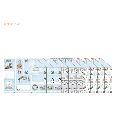 Ursus Winter Bastelpapier - 300g/m² 49,5x68cm VE=10 Bögen 3 Motive Ursus Winter Bastelpapier - 300g/m² 49,5x68cm VE=10 Bögen 3 Motive