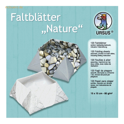 Ursus - Nature 80g/m² 15x15 - 10 Motive - Craft Papier Ursus - Nature 80g/m² 15x15 - 10 Motive - Craft Papier