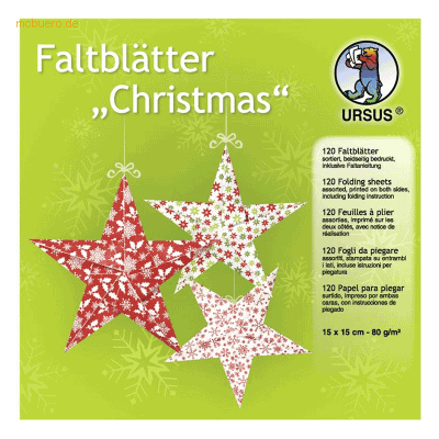 Ludwig Bähr Faltblätter Christmas 80g/qm 15x15cm VE=120 Blatt 10 Motiv Ludwig Bähr Faltblätter Christmas 80g/qm 15x15cm VE=120 Blatt 10 Motiv