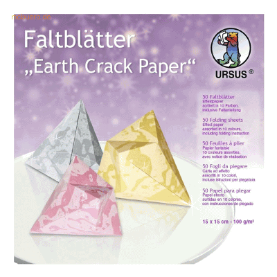 Ursus Earth Crack Paper - Faltblätter - 10 Farben Bastelpapier Ursus Earth Crack Paper - Faltblätter - 10 Farben Bastelpapier