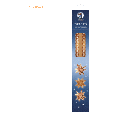 Ursus Faltstreifen Fröbelsterne - Bastelpapier - Kupfer/Weiß Ursus Faltstreifen Fröbelsterne - Bastelpapier - Kupfer/Weiß
