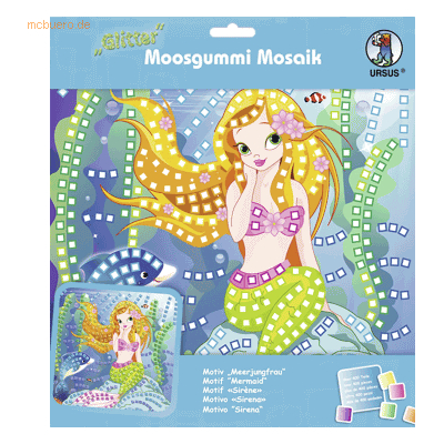 Ludwig Bähr Kinder-Bastelset - Meerjungfrau Glitter Moosgummi 25cm Ludwig Bähr Kinder-Bastelset - Meerjungfrau Glitter Moosgummi 25cm