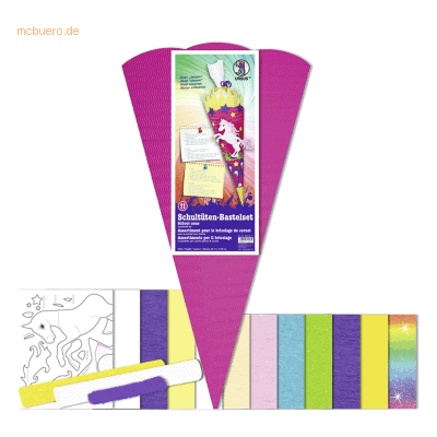 Buntpapierfabrik Ludwig Bähr Einhorn Bastelset - 68cm - Basteltyp Buntpapierfabrik Ludwig Bähr Einhorn Bastelset - 68cm - Basteltyp