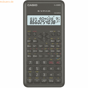 Casio Taschenrechner FX-82MS 2nd Edition Batterie schwarz