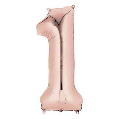 amscan Folienballon Zahl 1 - rose gold. amscan Folienballon Zahl 1 - rose gold.