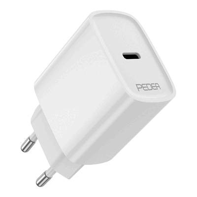 PEDEA PEDEA USB-C Reiselader 20W Power Delivery, weiß PEDEA PEDEA USB-C Reiselader 20W Power Delivery, weiß