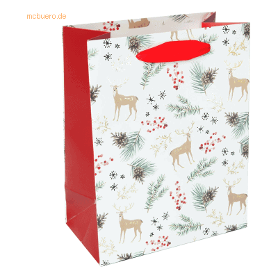 5 x Sigel Geschenktasche Small 180x230x100mm Christmas motifs watercol 5 x Sigel Geschenktasche Small 180x230x100mm Christmas motifs watercol