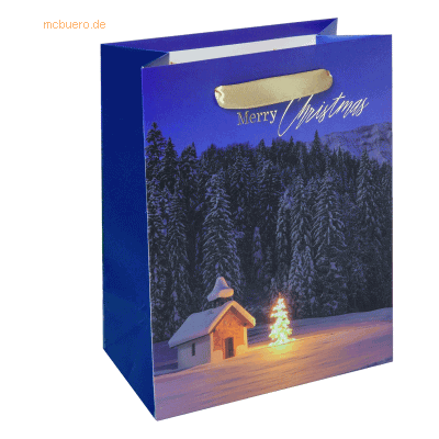 5 x Sigel Geschenktasche Small 180x230x100mm Christmas Chapel 5 x Sigel Geschenktasche Small 180x230x100mm Christmas Chapel