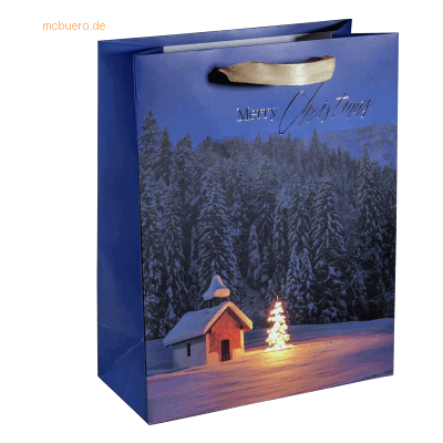 5 x Sigel Geschenktasche Large Christmas Chapel 260x330x120mm 5 x Sigel Geschenktasche Large Christmas Chapel 260x330x120mm
