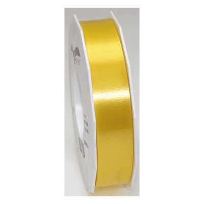 PRÄSENT Ringelband Polyspleissband - 25 mm x 91m gelb. PRÄSENT Ringelband Polyspleissband - 25 mm x 91m gelb.