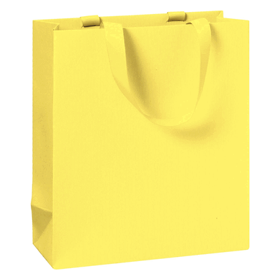 6 x Stewo Geschenktragetasche One Colour - 18 x 21 x 8 cm gelb. 6 x Stewo Geschenktragetasche One Colour - 18 x 21 x 8 cm gelb.