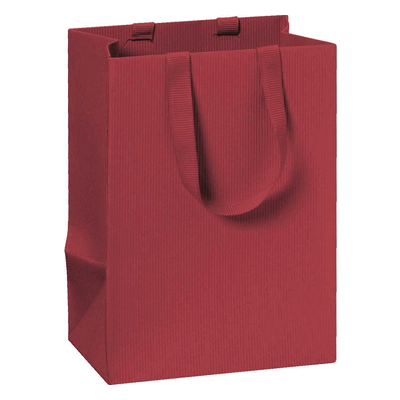 6 x Stewo Geschenktragetasche One Colour - 10 x 14 x 8 cm dunkelrot. 6 x Stewo Geschenktragetasche One Colour - 10 x 14 x 8 cm dunkelrot.