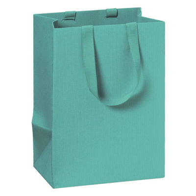 6 x Stewo Geschenktragetasche One Colour - 10 x 14 x 8 cm türkis. 6 x Stewo Geschenktragetasche One Colour - 10 x 14 x 8 cm türkis.
