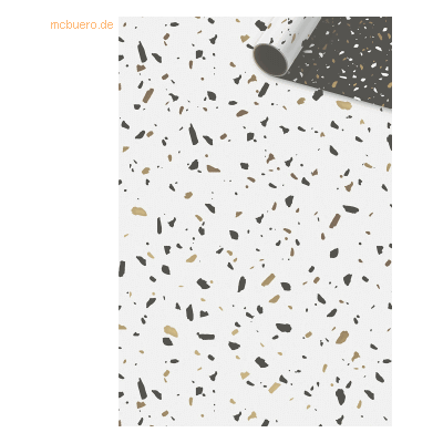 6 x Stewo Geschenkpapierrolle 0,7x1,5m Terrazzo gold 6 x Stewo Geschenkpapierrolle 0,7x1,5m Terrazzo gold