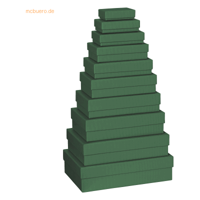 Stewo Geschenkbox One Colour VE=10 Stück Größen sortiert grün dunkel Stewo Geschenkbox One Colour VE=10 Stück Größen sortiert grün dunkel
