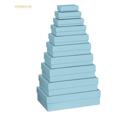 Stewo Geschenkbox One Colour VE=10 Stück Größen sortiert blau hell Stewo Geschenkbox One Colour VE=10 Stück Größen sortiert blau hell