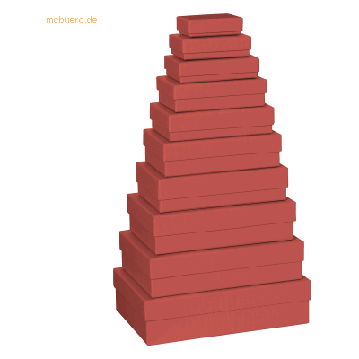 Stewo Geschenkbox One Colour VE=10 Stück Größen sortiert rot Stewo Geschenkbox One Colour VE=10 Stück Größen sortiert rot