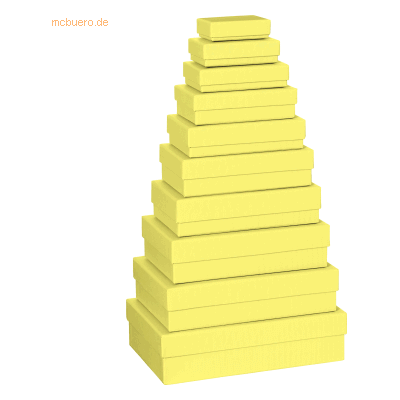 Stewo Geschenkbox One Colour VE=10 Stück Größen sortiert gelb Stewo Geschenkbox One Colour VE=10 Stück Größen sortiert gelb